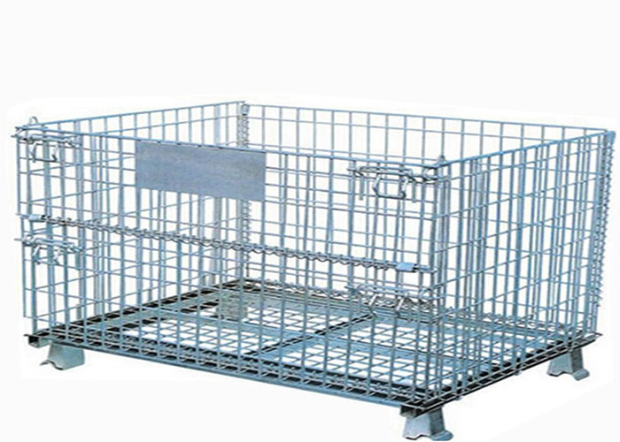 1200Kgs Metal Mesh Container , L1000mm Wire Container Storage Cages