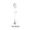 Buy cheap Steel Wire Rope Cable Lanyard With Stamped Eye And Snap Hooks YW86536 from wholesalers