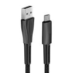 18W Nylon Braided Fast Charger Cable Breathe Light USB Data Transfer