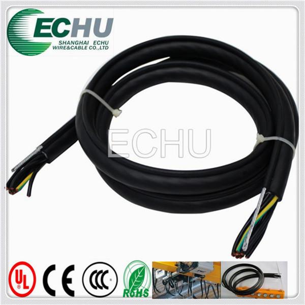 Buy cheap Flexible Round Traveling Control Cable for cranes or other appliances RVV(1G) 5Cx1.5SQMM in Orange color from wholesalers