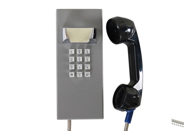 Buy cheap Weatherproof Inmate Jail Telephone Robust Housing Durable Keypad With Grey Color from wholesalers