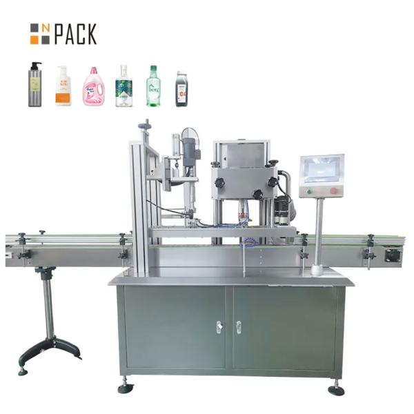 Buy cheap 4 Wheel Filling Plastic Bottle Linear Screw Capping Machine from wholesalers