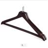 Buy cheap 1.3cm Brown Anti Theft Coat Hangers , Sling Gap Wooden Hotel Hangers from wholesalers