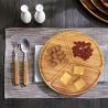 Buy cheap Nature tea time dessert bamboo food tray from wholesalers