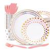 Buy cheap Wedding Elegant Recyclable Environmentally Friendly Disposable Plates And Cutlery from wholesalers