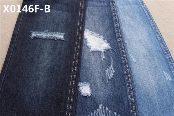 Buy cheap 9.1 Oz Dark Blue Desizing 100 Cotton Denim Fabric For Boy Friend Style Jeans from wholesalers