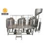Buy cheap 1000L Electric gas steam heating beer production equipment with malt hopper from wholesalers