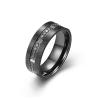 Buy cheap Carbon Fiber Plain Stainless Steel Rings For Men Customized Size from wholesalers
