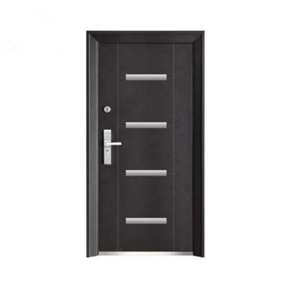 Buy cheap Security Steel Entry Doors , Exterior Entrance Door With Aluminium Strip from wholesalers