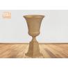 Buy cheap Classic Frosted Gold Fiberglass Urn Planters Centerpiece Table Vase Trophy Shape from wholesalers