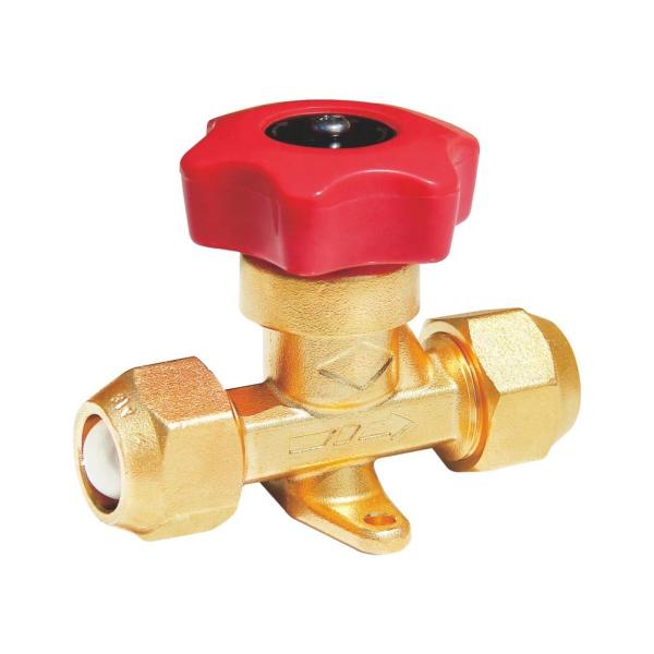 Buy cheap Forged Brass AC Spare Parts Flare Type Welding Refrigeration Hand Valve For R22 from wholesalers