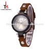 Buy cheap beautiful design made out of wood leather strap wood watch for ladies gift wrist watch women from wholesalers