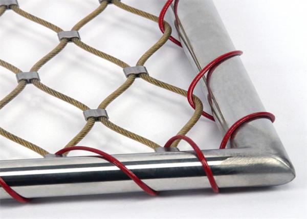 Buy cheap High Strength Beauty Ferruled Stainless Steel Knotted Rope Mesh 7*19 from wholesalers