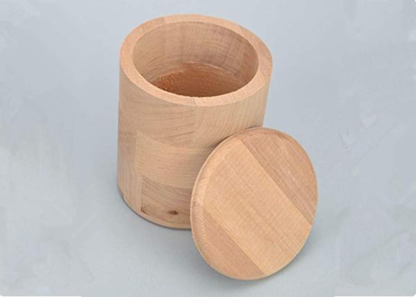 Buy cheap Packing Natural Color Wooden Crate Gift Box , round cylinder shape wooden box from wholesalers