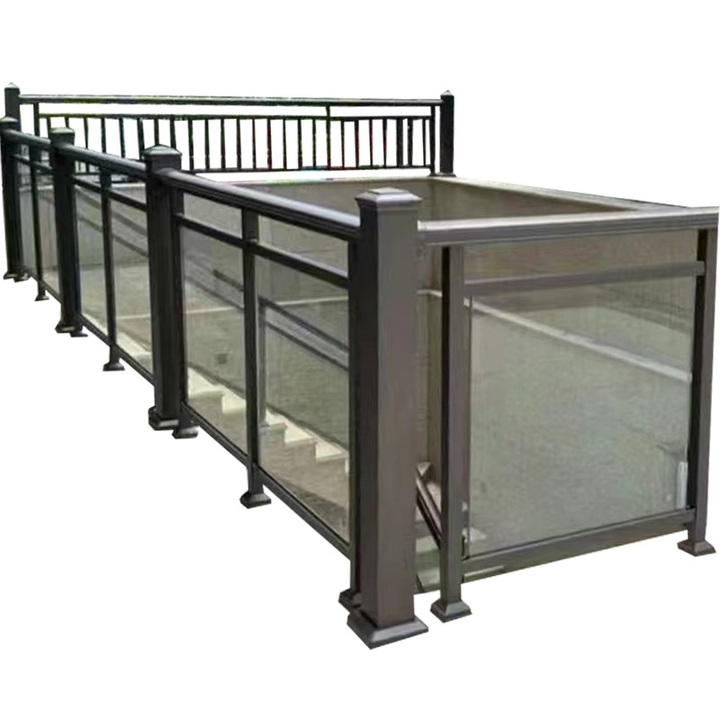 Balcony Aluminum Glass Railing Handrails Staircases For Decks Atriums