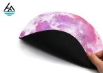 Cool Printed Round Mouse Pad , Thin Mouse Mat Stitched Frame 2-5 mm Thickness