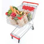 Wholesale Heavy Duty Metal Shopping Trolley Cart Collapsible Shopping Cart