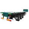 Buy cheap 40ft Container Platform Flatbed Semi-Trailer with Front Wall in Heavy Duty Design from wholesalers