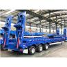 Buy cheap 45.5T Low Bed Truck Trailer 1250mm Snowrunner Gooseneck Semi Trailer from wholesalers