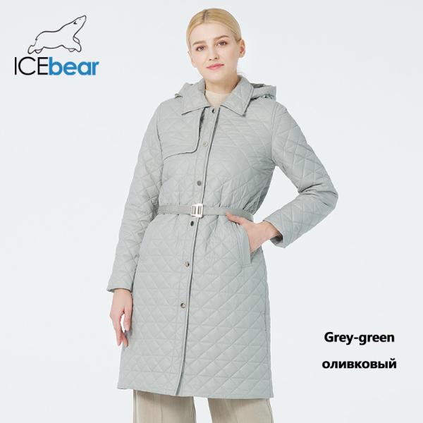 Buy cheap Versatile Bio Down Woman Coat Spring Quilted Jacket With Trenchcoat Style from wholesalers
