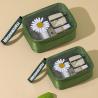 Buy cheap Daisy Transparent Cosmetic PVC Waterproof Travel Makeup Bag Green For Women Men from wholesalers
