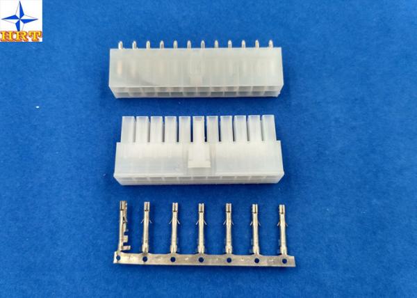 Quality Double Row Wafer Connector PCB Borad In Connector 9A AC / DC With PA66 Material Housing for sale