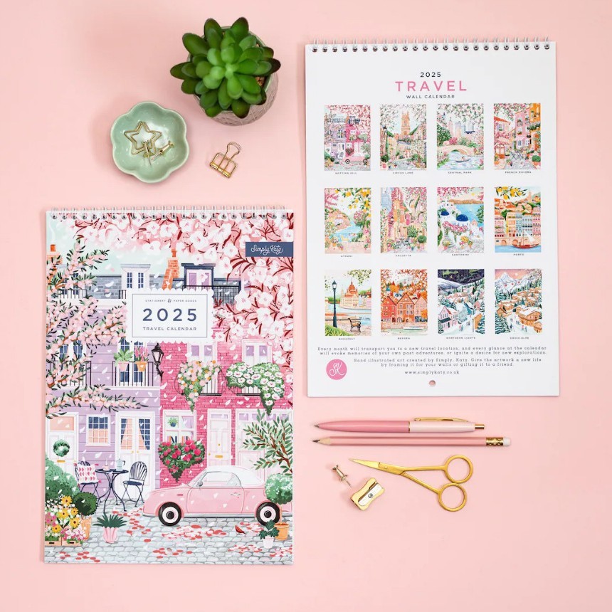 Retangle Custom Wall Calendar Customizable Design Holiday / Seasonal Theme Personalization