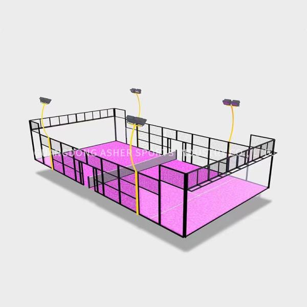 Customized Durable Outdoor Padel Court Tennis Court with Anti-Slip Turf 10x20m
