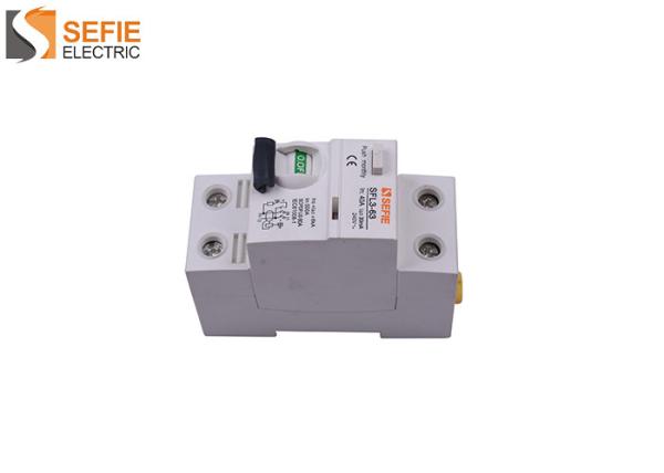 Buy cheap 6kA Rcbo RCCB Circuit Breaker / Dual Pole Rcd Electrical Safety Switch CE Approved from wholesalers