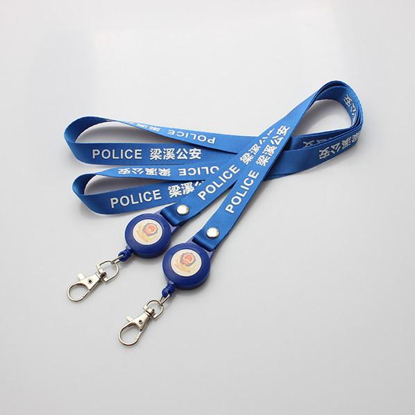 Buy cheap Retractable id badge holder lanyards Corporate gifts and promotion Retractable Printed Key Flexible badge lanyard from wholesalers
