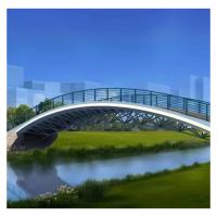 Buy cheap ISO Q345B Prefab Steel Bridge Fabrication Metal Pedestrian Bridge Earthquake product
