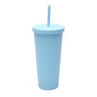 Buy cheap 710ml Double Wall Plastic Tumbler Bulk Reusable Skinny 24 Oz Acrylic Tumbler product