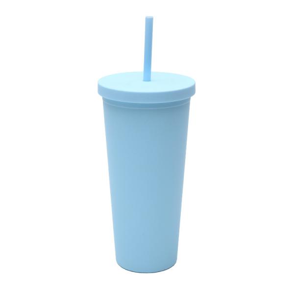 710ml Double Wall Plastic Tumbler Bulk Reusable Skinny 24 Oz Acrylic Tumbler