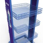 Hot Selling Supermarket Water Bottle Display Shelves Metal Wire Display Racks