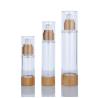 Buy cheap Plastic 30ml 100ml Lotion Airless Pump Bottles 30ml 50ml With Bamboo Decorations from wholesalers