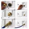 Buy cheap 3/4''NH Garden Hose Swivel , Brass Garden Hose Fittings For RV from wholesalers