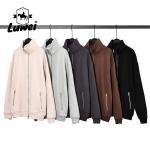 Streetwear Designers Zipper Sweatshirt Thick Men's Sport Pullover Oversized 360g