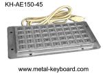 Buy cheap 45 Keys Liquid proof / Vandalproof industrial keyboards in metal , USB interface from wholesalers