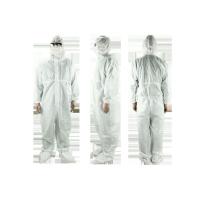 Buy cheap 50GSM Full Body Protection Suit / White Disposable Protective Clothing product
