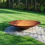 Bbq Outdoor Wood Burning Brazier Fire Pit Corten Steel