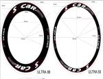 OEM Road Bike Wheel Stickers / Specialized Bike Decals Corrosion Resistance