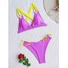 Buy cheap Sexy purple Bikini Bathing Suits Color Matching U Drag Women 2 Piece Bikini from wholesalers