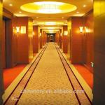 Fire resistant luxury gold color corridor long carpet