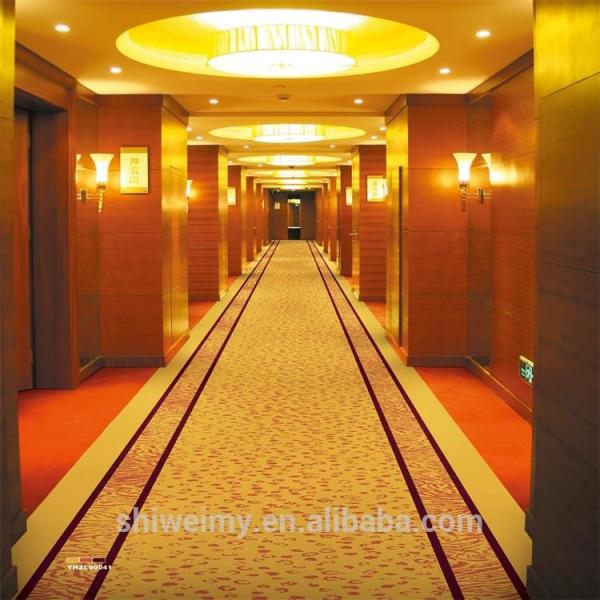 Buy cheap Fire resistant luxury gold color corridor long carpet from wholesalers
