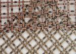 316 Stainless Steel Red Color Antique Copper Lock Crimp Wire Mesh For Ceiling