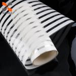 White Stripe Self-adhesive Decorative Film PET Membrane Foil For Glass Windows