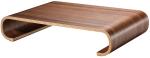High Quality Portable Bent Wood Laptop Holder Computer Desk Wooden Monitor Stand
