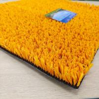 Buy cheap 20mm Pile Height Customizable Multi-Purpose Yellow Artificial Fake Grass Used product