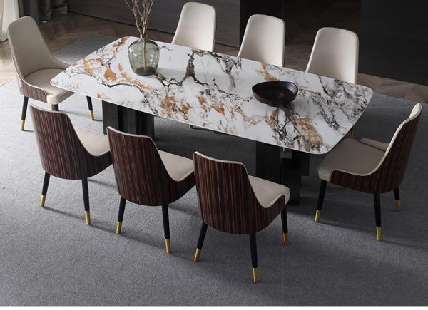Buy cheap Fashion Clean Easily Luxury Marble Dining Table from wholesalers