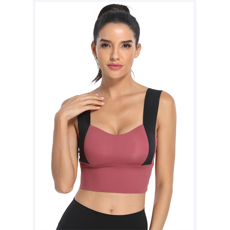 Mesh Breathable Push Up Plus Size Sports Bra High Elastic Removable Padded